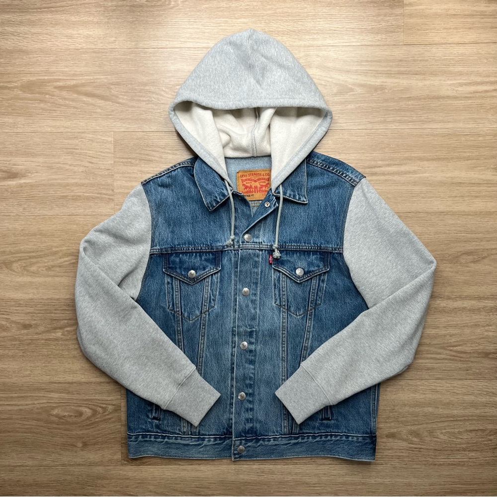 Levi's Hybrid Hoodie Denim Trucker Jacket